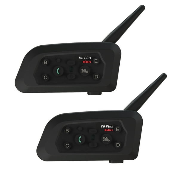 Teleheer 1200M Duplex Motorcycle Helmet Intercom V6 Headset Riding Walkie-talkie for Moto Enthusiasts