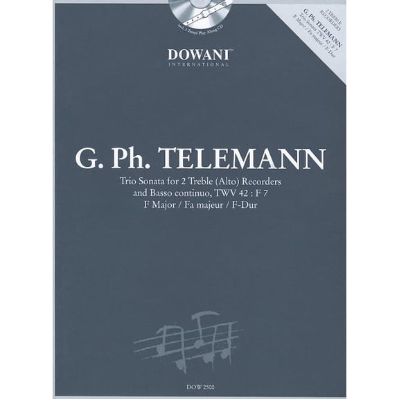 Telemann: Trio Sonata in F Major for 2 Treble (Alto) Recorders and Basso Continuo TWV42:F7