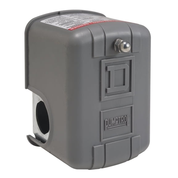 Telemecanique Sensors 9013FSG2J21P Air-Pump Pressure Switch, NEMA 1, 30-50 psi Pressure Setting, 20-65 psi Cut-Out, 15-30 psi Adjustable Differential, Pulsation Plug CA1