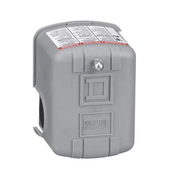 Telemecanique Sensors 9013FSG2J24 Air-Pump Pressure Switch, NEMA 1, 40-60 psi Pressure Setting, 20-65 psi Cut-Out, 15-30 psi Adjustable Differential