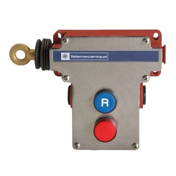 Telemecanique Sensors Cable Pull Switch, Left, 2NO+2NC, 24/120VAC XY2CE2A196H7