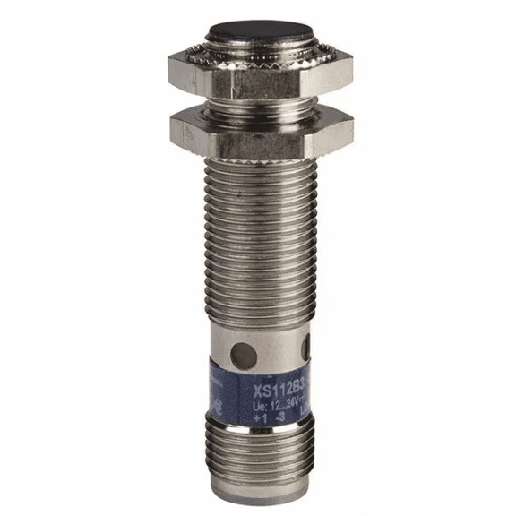 Telemecanique Sensors Inductive Proximity Sensor M12 PNP NO 4mm 12-24V DC IP67 Brass XS1