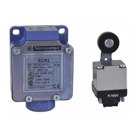 Telemecanique Sensors Limit Switch, Roller Lever Plunger XCKL115