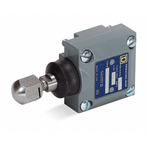 Telemecanique Sensors LimitSwitchHead,Plunger,Side,Momentary 9007GD
