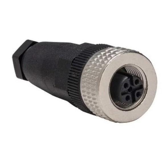 Telemecanique Sensors M12 Connector Cable Gland Female Straight 4-Pin 125VAC XZCC12FDM40B
