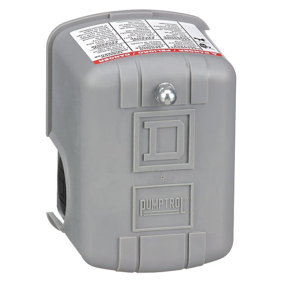 Telemecanique Sensors Water Pump Switch, 1/4in FNPS,10-5 psi 9013FRG42J36
