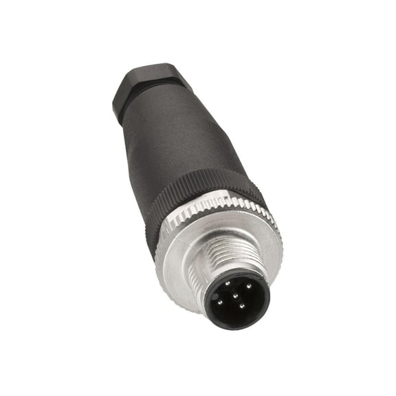 Telemecanique XZCC12MDM50B Male Connector, Straight, M12, 4 Pins, Pg 7 Cable Gland CA1