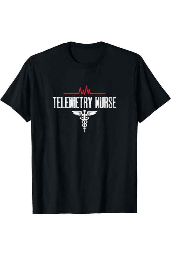 Telemetry Nurse Gift for Nurse and Nursing Student T-Shirt