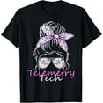 thumbnail image 1 of Telemetry Tech Messy Bun Telemetry Technician T-Shirt, 1 of 4