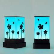 Telepathy Lamps - Long Distance Wifi Touch Lamps by Zoci Voci - Floral Design | Unique Handmade Gifts 200+ Colours, Gloss Finish