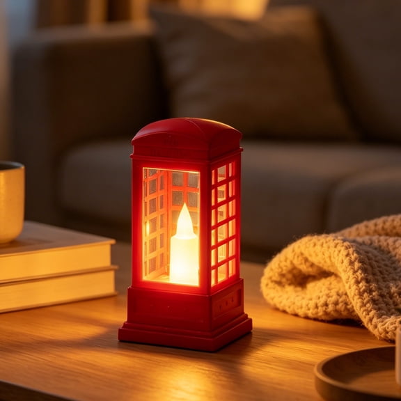 Telephone Booth Night Light Vintage Style Decor, Halloween Night Light