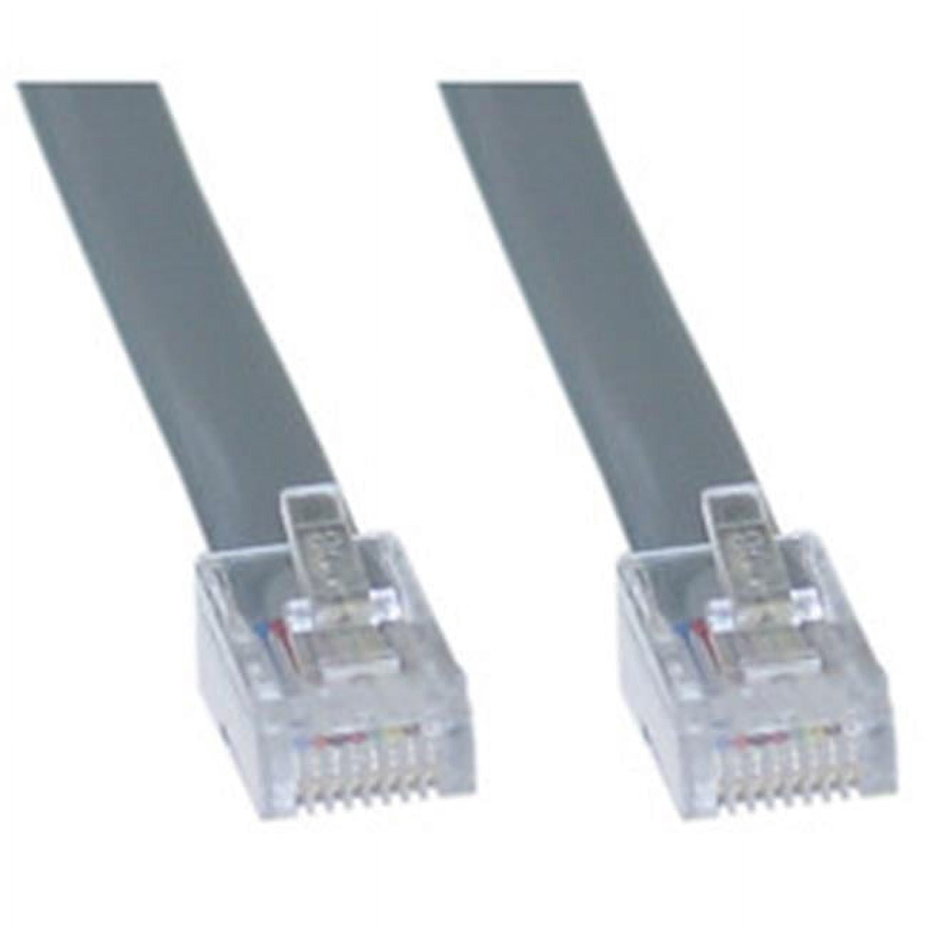 Cable Telefono Rj45 Telephone Cord (Data) RJ45 Silver Satin Straight 25 foot - Walmart.com