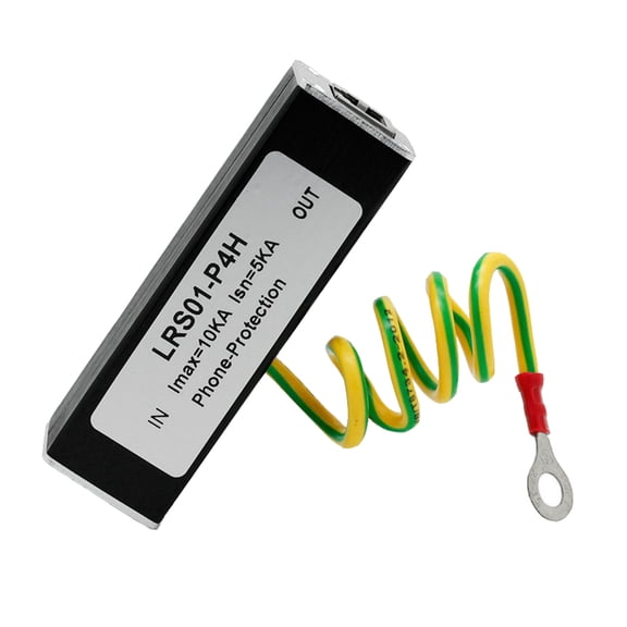 Telephone Fax Surge Protector Thunder Arrestor RJ11 Kl01-P4H Black ADSL