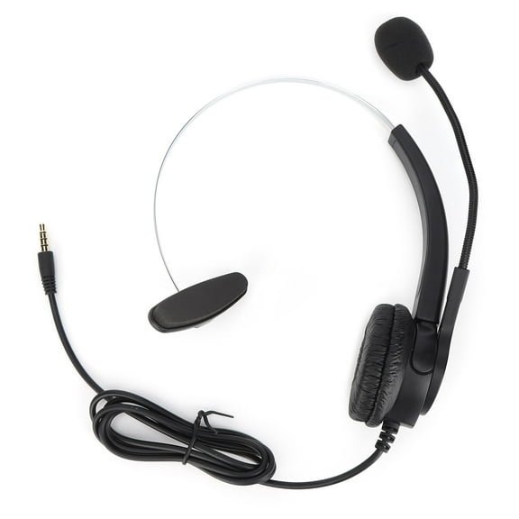 Telephone Headset Business Office Call Center Corded Headset for Landline/desktop PhonesVH5003.5 (Single Ear)