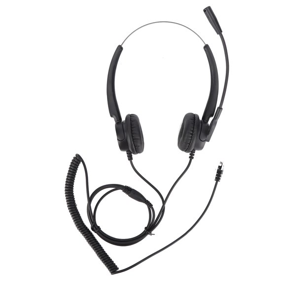 Telephone Headset Business Office Noise Reduction Corded Customer Service HeadsetVH520D-RJ9 (Binaural)