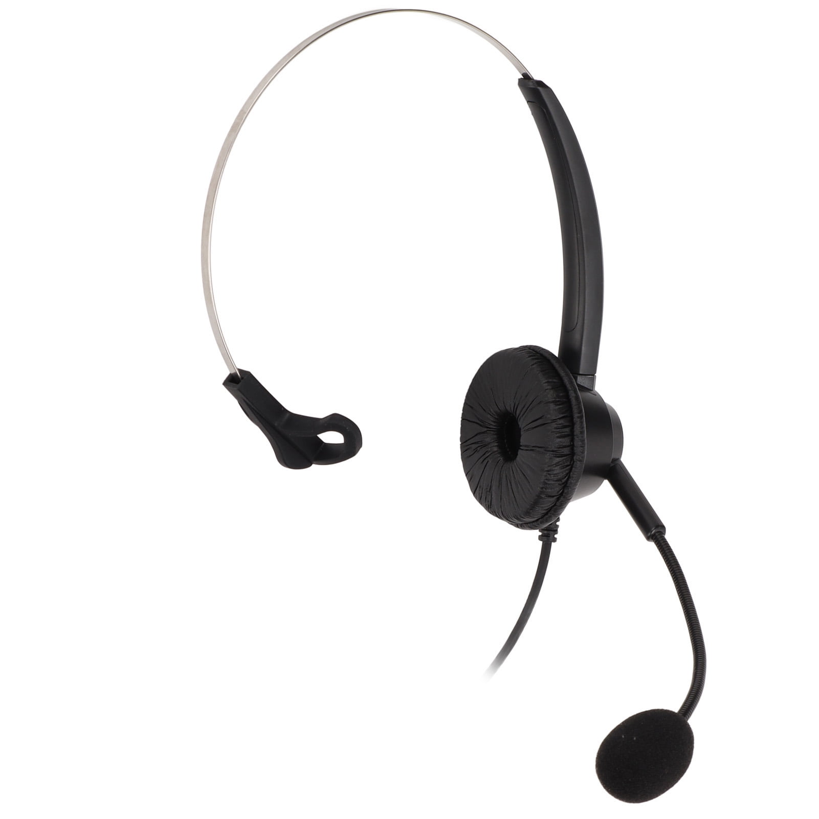 Telephone Headset With Noise Cancelling Microphone, Volume Control And