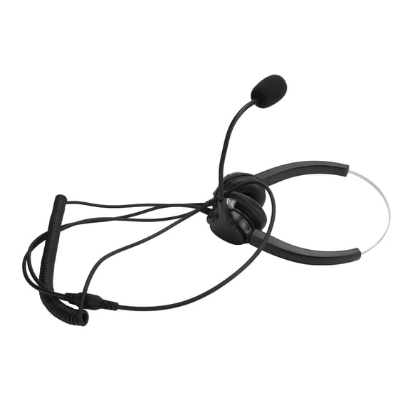 Telephone Headset with Quick Disconnect Cable for Home and Call Center Office Landline Phone