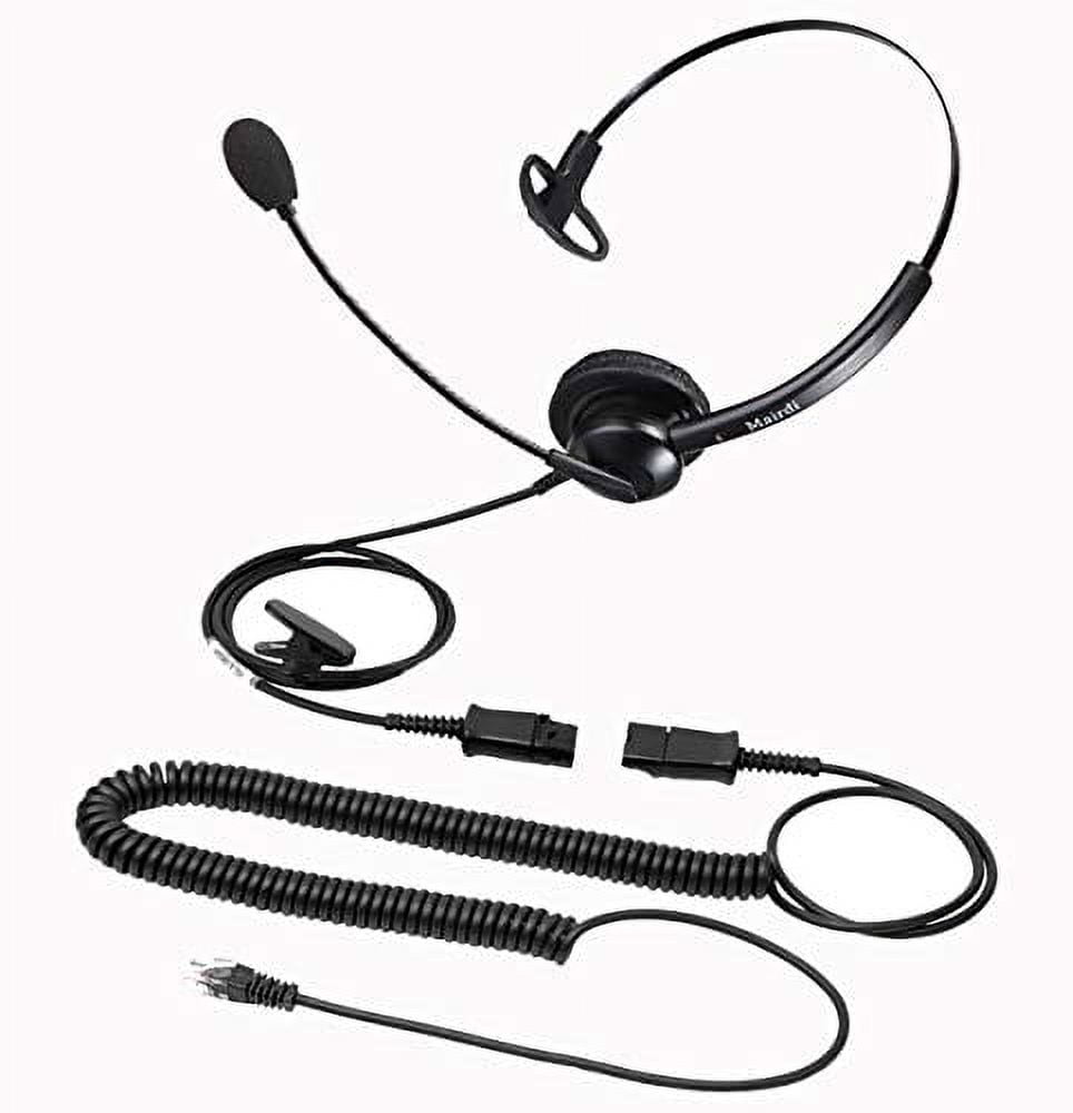 Telephone Headset with RJ9 Jack for Offices Landlines, Call Center