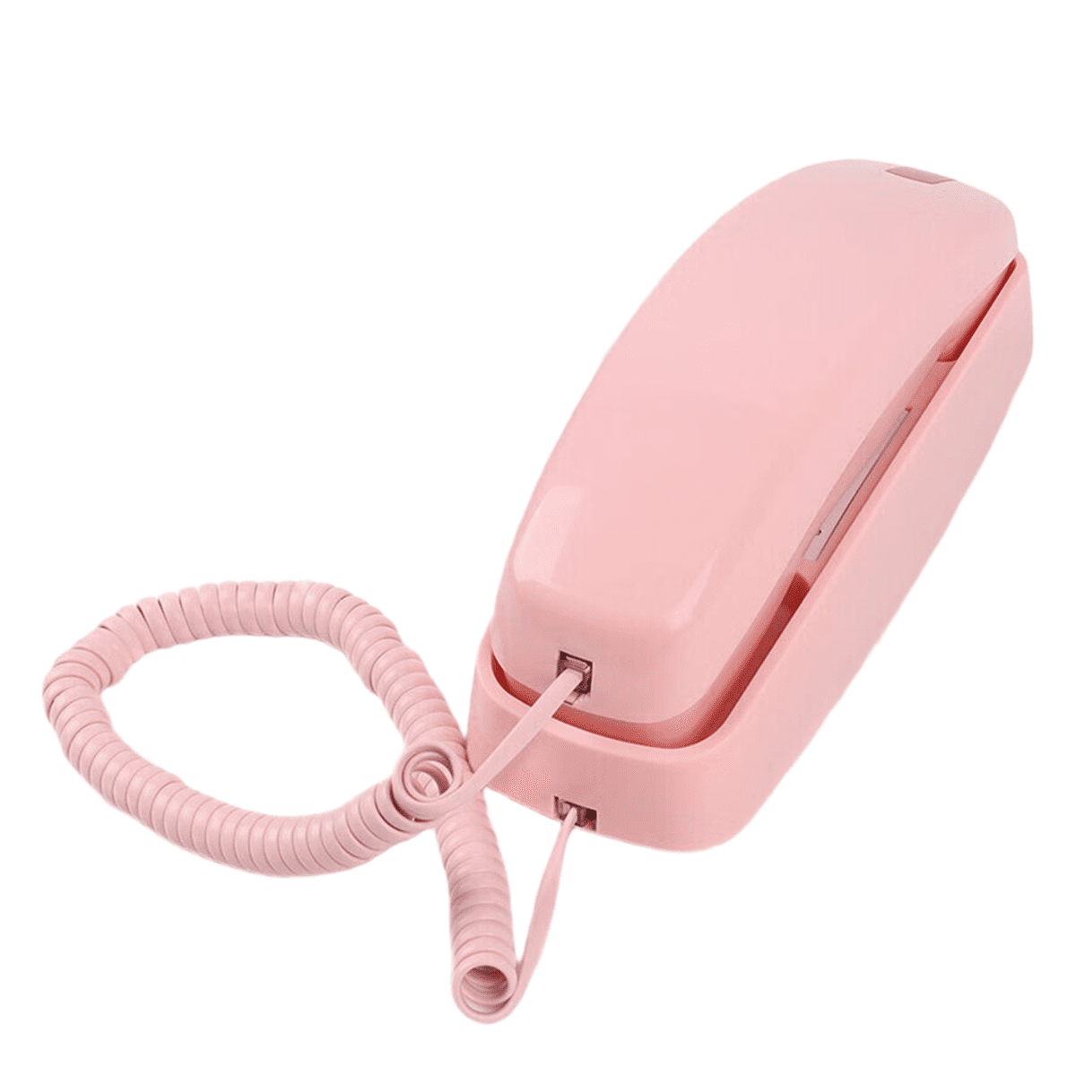 Telephone Landline Phones, Corded Home Phone,Trimline House Phone for Landline Wall Mount, Big Button Hotel Wall Phone B,1 * Telephone Landline Phones,Pink