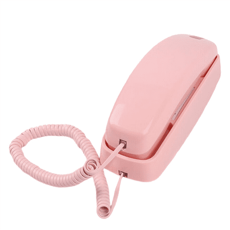 Telephone Landline Phones, Corded Home Phone,Trimline House Phone for Landline Wall Mount, Big Button Hotel Wall Phone B,1 * Telephone Landline Phones,Pink