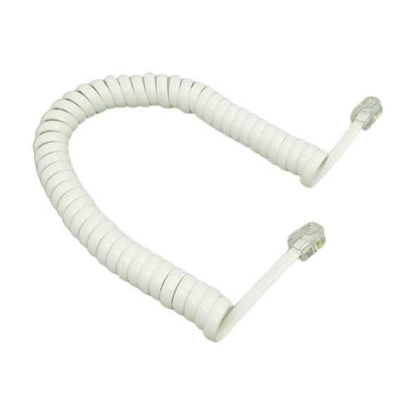Telephone Phone Handset Cable Cord, Coiled 6 Feet coiled Landline Phone Handset Cable Cord RJ9 4P4C