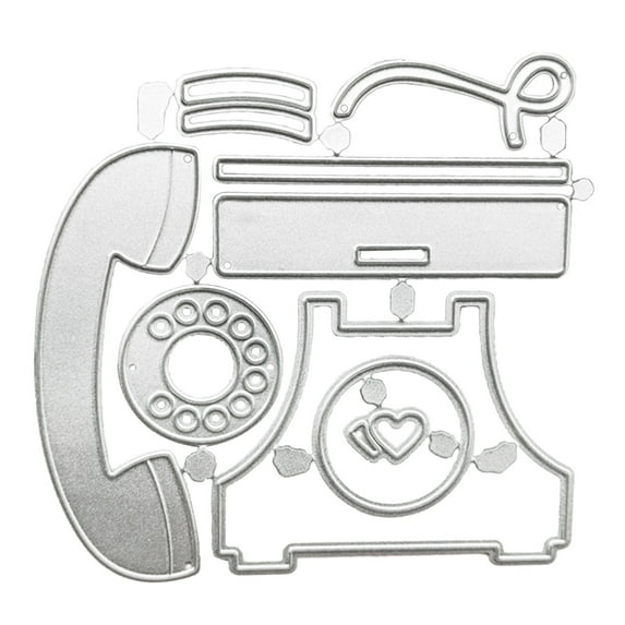 Telephone Shape Cutting Dies Carbon Steel Die Cut Templates Metal Embossing Templates for Scrapbooking Card Making Album