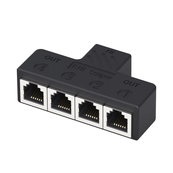 Telephone Splitter Adapter 3 Way/4Way Junction Box Lossless Transmission RJ11 6P6C splitter Phone line splitters