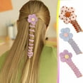 thumbnail image 1 of Telephone Wire Hair Bands for Kids Colorful Flower Bowknot Braided Telephone Cord Hair Rope Straight Spiral Hair Ties Coil Elastic Phone Cord Cute Ponytail Holder Accessories for Women Girls, 1 of 2