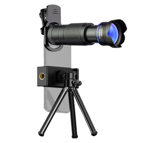 Telephoto Lens,Kit With Clip Lens With Clip Lens Cloth Concert Lens 36x Lens Kit