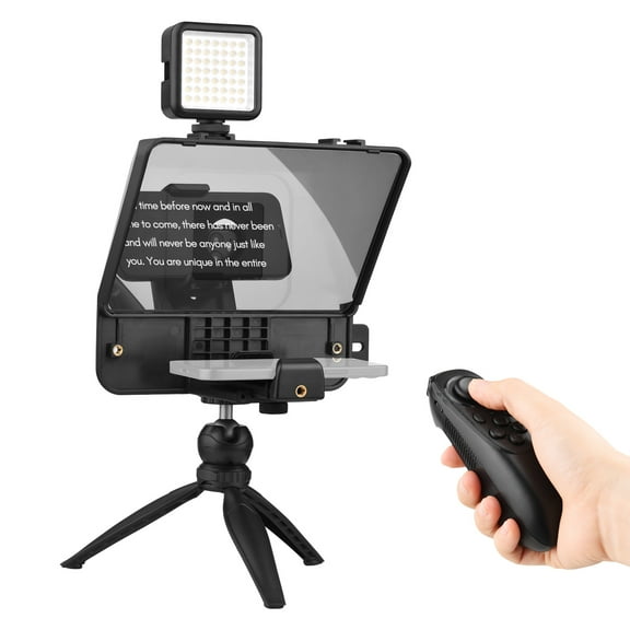 Teleprompter,A10 Portable Fill Remote Video Remote Video Live Presentation Led Fill Remote Video Live Interview Buzhi Kit With Led With Led Fill Speech Eryue Kit A10 Dslr Camera Prompter