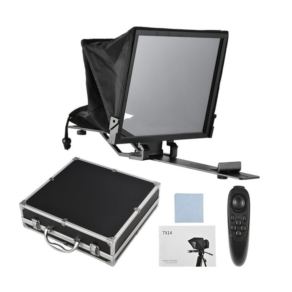 Teleprompter Teleprompter Foldable 14in App Control 1/4in Thread Smartphone Teleprompter For For Online Teaching