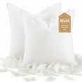 thumbnail image 1 of Teler Throw Pillow Inserts, Down Feather Fill, Cotton Fabric Decorative Pillow Inserts for Couch Sofa Bed, 22" x 22", 2 Pack, 1 of 9