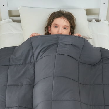 Teler (36"x48", 5lbs) Weighted Blanket for Kids Cooling Weighted Lap Blanket