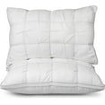 thumbnail image 1 of Teler Down Alternative Pillow Standard Size Set of 2, Hotel-Grade Luxury Cooling Pillow Supportive Breathable Pleated Design Suitable for Side, Stomach, or Back Sleepers, 1 of 7