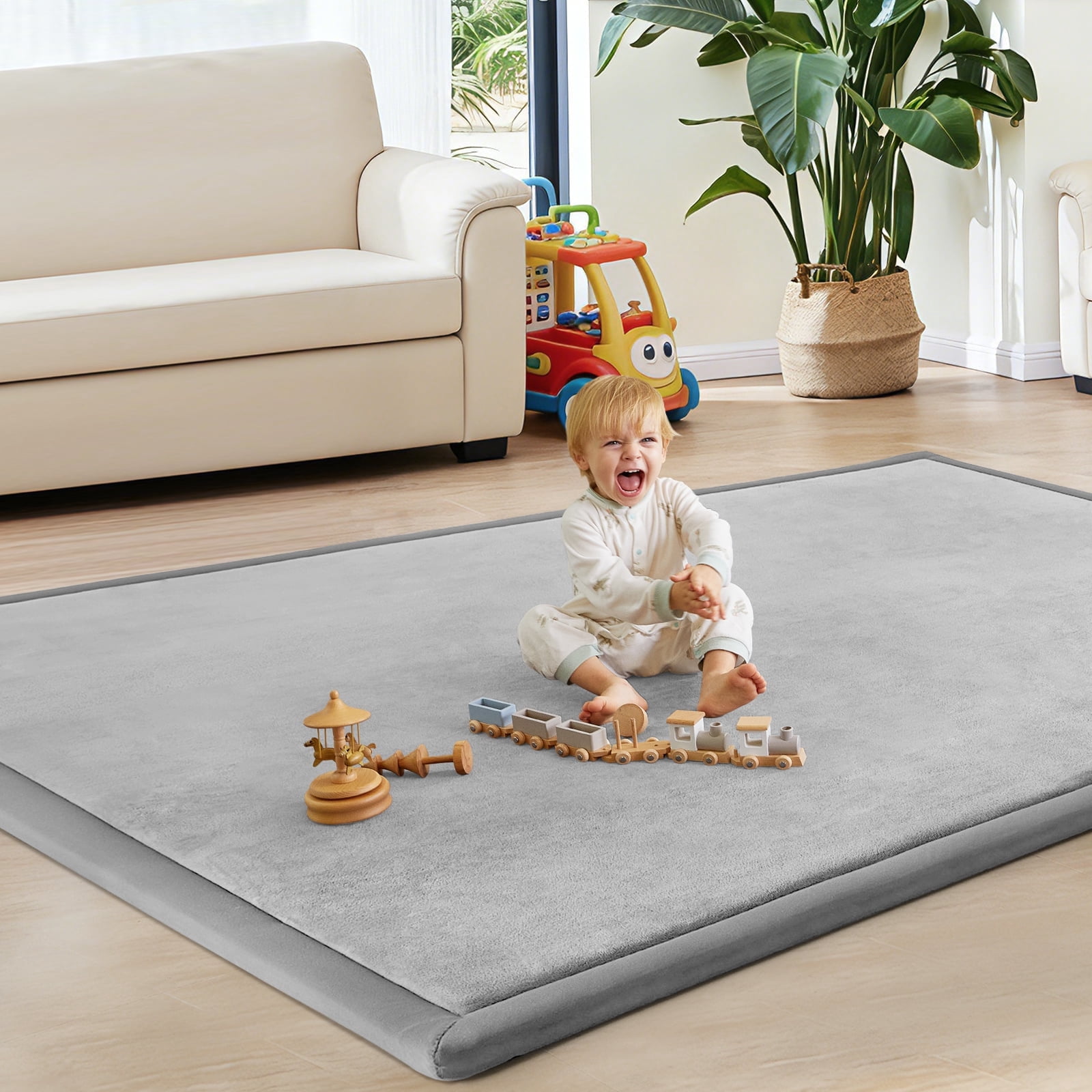 Teler Baby Play Mat for Floor, 1.3