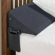Teler Bed Wedge Pillow for Headboard,Queen Size (60"x10"x6") , Bed Gap Filler, Grey