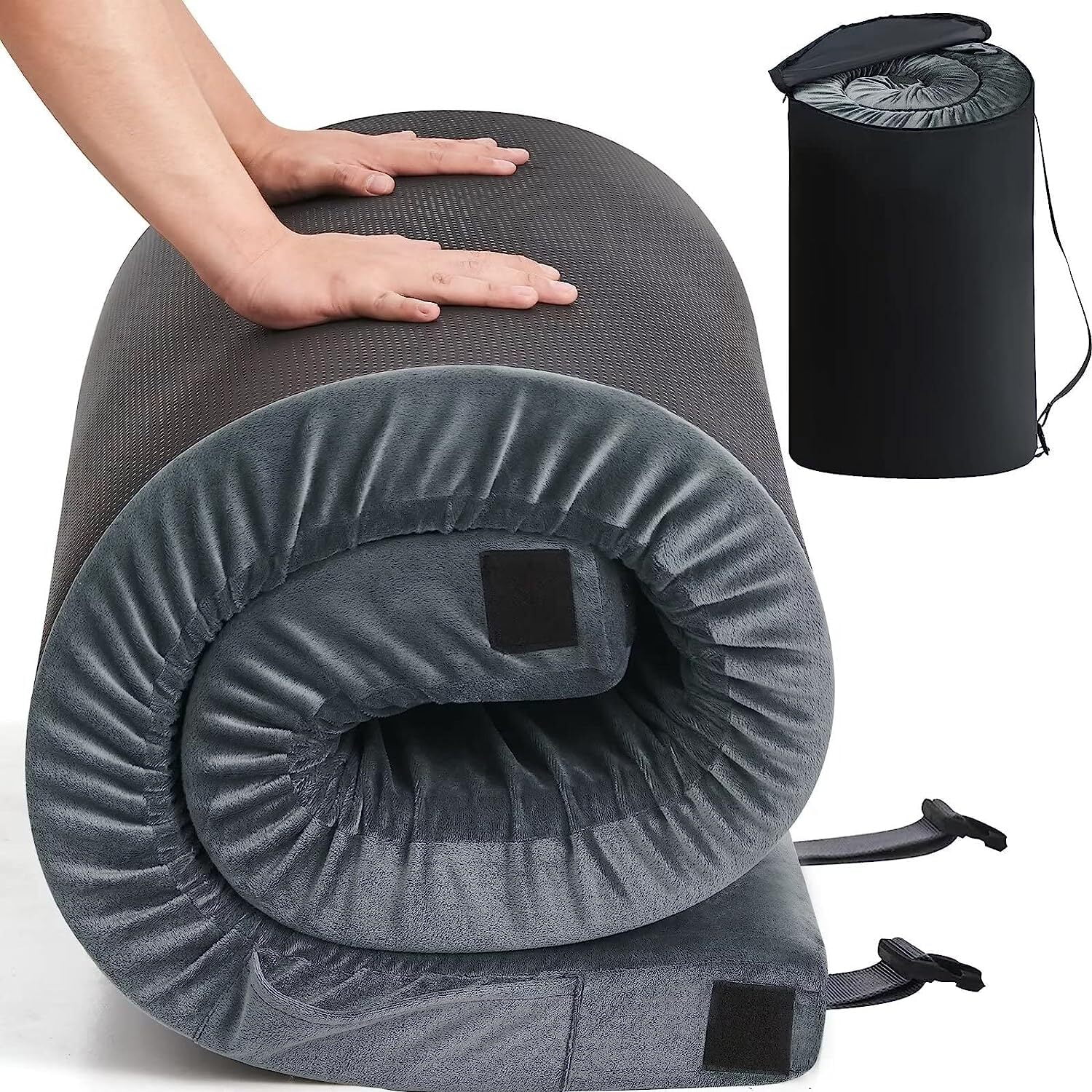 CertiPUR US Teler Memory Foam Camping Mattress Twin Size Portable Foldable Roll Up Mat for Adults Walmart