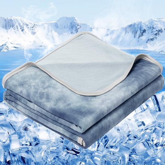 Teler Cooling Blanket Summer Blankets for Hot Sleepers Night Sweats,Queen Size(90.2"*90.2")