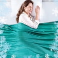 thumbnail image 1 of Teler Cooling Blanket Twin Size 60" x 80", Breathable Soft Summer Blanket for Hot Sleepers, Aqua Green, 1 of 8