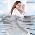 thumbnail image 1 of Teler Cooling Blanket for Hot Sleepers, Double-Sided Lightweight Breathable Summer Blanket for Bed Sofa Travel, Twin Size 60"×80", Light Gray, 1 of 8