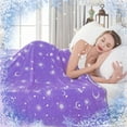thumbnail image 1 of Teler Cooling Blanket for Hot Sleepers, Summer Cold Blankets for Sleeping Night Sweats to Keep Cool, King Size, Purple, 1 of 6