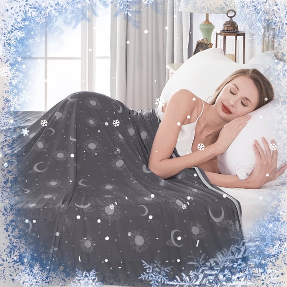 Teler Cooling Blanket for Hot Sleepers,Nylon Summer Blanket Queen Size 90X90 Inch Cooling Technology