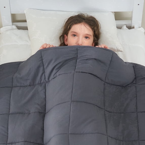 Teler Kids Weighted Blanket 5lbs, 36.2"x48.2" Toddler Weighted Blanket for Sleep & Calming, Breathable Heavy Blanket for Children, Gray
