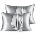 thumbnail image 1 of Teler Down Pillows Queen Size Set of 2, Luxury Feather Pillow for Hair and Skin, Fluffy and Supportive Bed Pillows for Side, Back Sleepers (20"x28"), 1 of 8