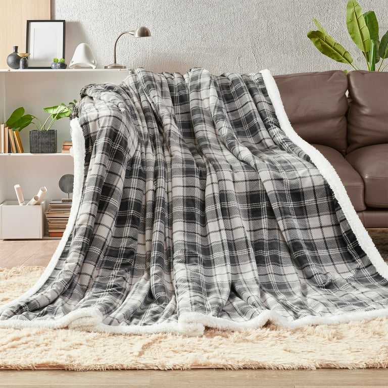 Inhand Sherpa Throw Blanket, Soft Plush Flannel Fleece, BIG
