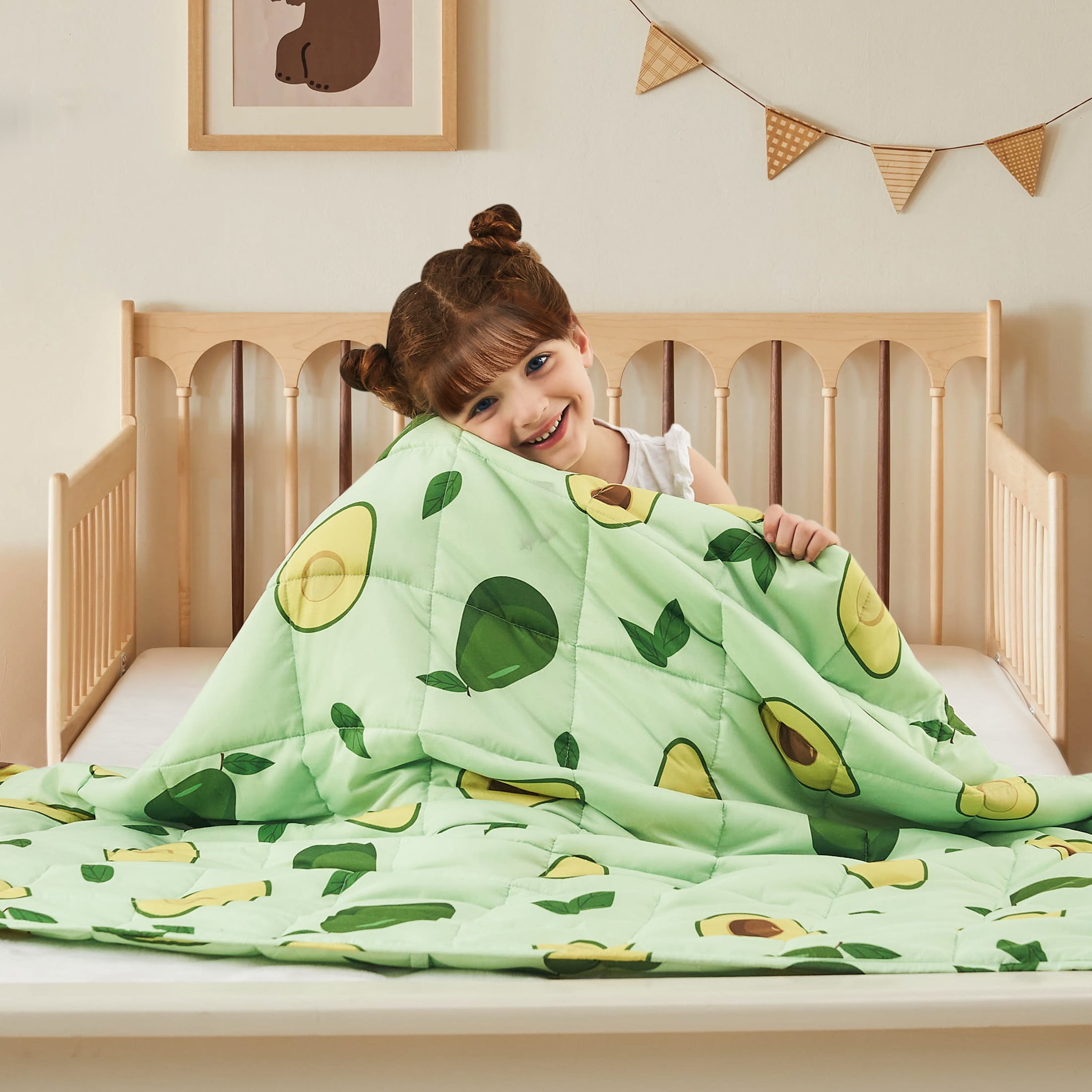 Teler Weighted Blanket For Kids (40"x60", 7lbs) Cooling Weighted Lap