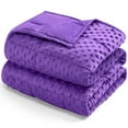 thumbnail image 1 of Teler Weighted Blanket for Adults（48 x 72，20lbs） Cooling Weighted Heavy Blanket,Dark Purple, 1 of 7