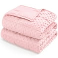 thumbnail image 1 of Teler Weighted Blanket for Adults（48 x 72，20lbs） Cooling Weighted Heavy Blanket,Pink, 1 of 7