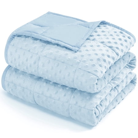 Teler Weighted Blanket for Kids,Weighted Lap Blanket(36 x 48,3lbs), Sky Blue