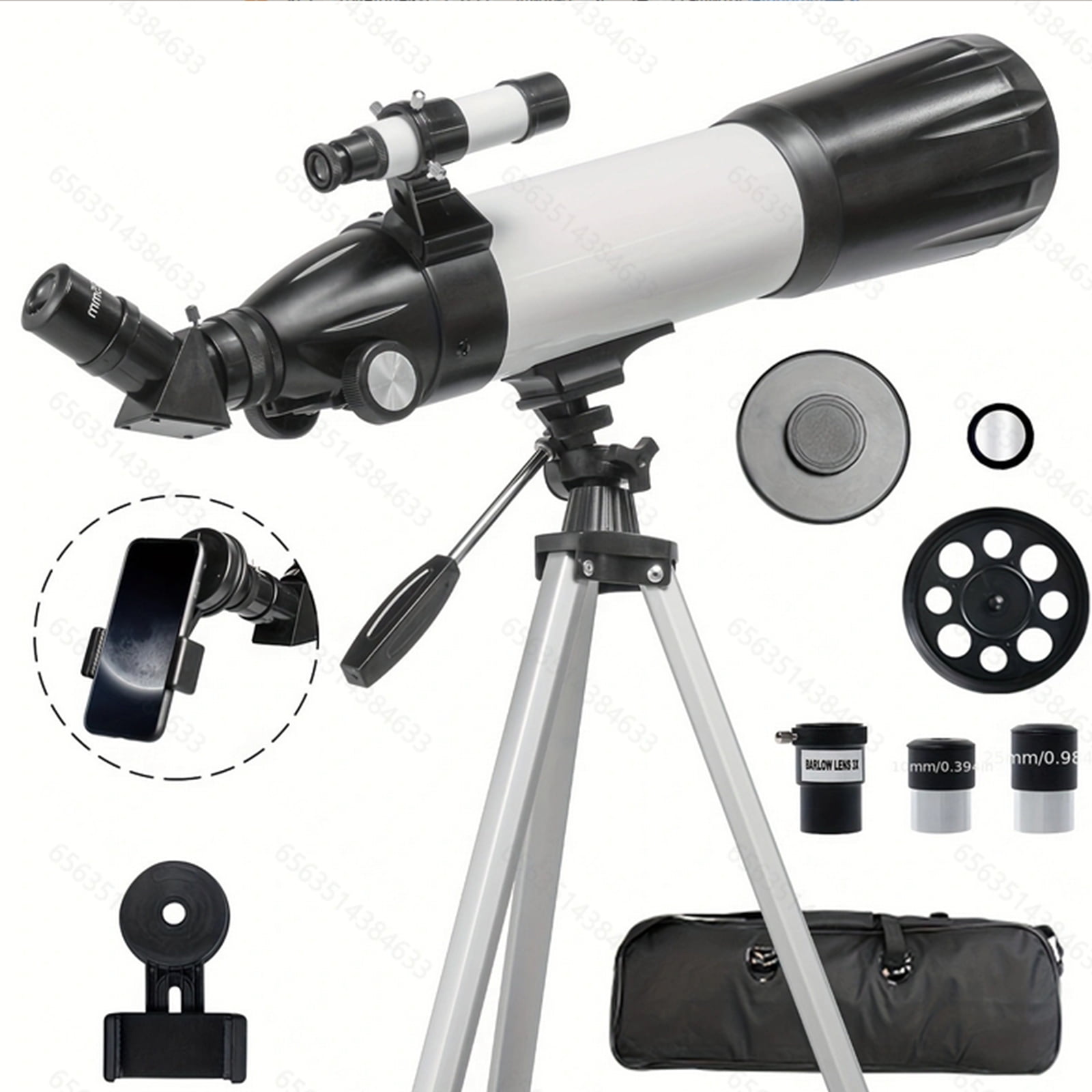 Telescope 80mm offers Aperture 600mm - Astronomical Portable Refracting Telescope Fully